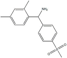 (2,4-dimethylphenyl)(4-methanesulfonylphenyl)methanamine Struktur