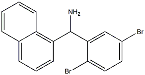 (2,5-dibromophenyl)(naphthalen-1-yl)methanamine Struktur