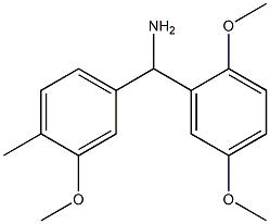 (2,5-dimethoxyphenyl)(3-methoxy-4-methylphenyl)methanamine Struktur