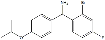 (2-bromo-4-fluorophenyl)[4-(propan-2-yloxy)phenyl]methanamine Struktur