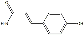 (2E)-3-(4-hydroxyphenyl)prop-2-enamide Struktur