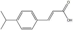 (2E)-3-[4-(propan-2-yl)phenyl]prop-2-enoic acid Struktur