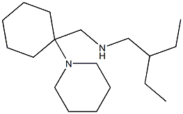 (2-ethylbutyl)({[1-(piperidin-1-yl)cyclohexyl]methyl})amine Struktur