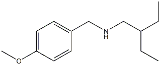 (2-ethylbutyl)[(4-methoxyphenyl)methyl]amine Struktur