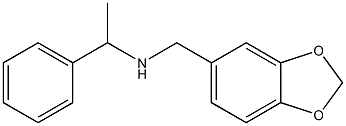 (2H-1,3-benzodioxol-5-ylmethyl)(1-phenylethyl)amine Struktur