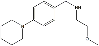 (2-methoxyethyl)({[4-(piperidin-1-yl)phenyl]methyl})amine Struktur