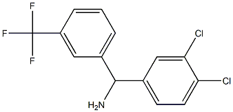 (3,4-dichlorophenyl)[3-(trifluoromethyl)phenyl]methanamine Struktur