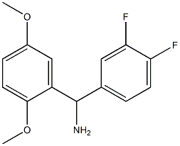 (3,4-difluorophenyl)(2,5-dimethoxyphenyl)methanamine Struktur