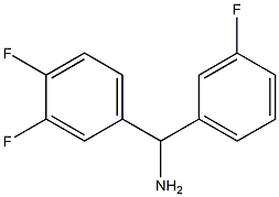 (3,4-difluorophenyl)(3-fluorophenyl)methanamine Struktur