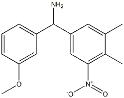 (3,4-dimethyl-5-nitrophenyl)(3-methoxyphenyl)methanamine Struktur