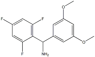 (3,5-dimethoxyphenyl)(2,4,6-trifluorophenyl)methanamine Struktur