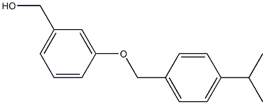 (3-{[4-(propan-2-yl)phenyl]methoxy}phenyl)methanol Struktur