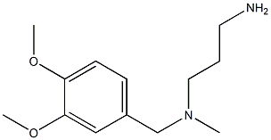 (3-aminopropyl)[(3,4-dimethoxyphenyl)methyl]methylamine Struktur