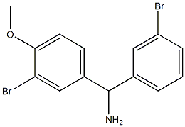 (3-bromo-4-methoxyphenyl)(3-bromophenyl)methanamine Struktur