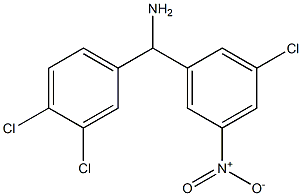 (3-chloro-5-nitrophenyl)(3,4-dichlorophenyl)methanamine Struktur