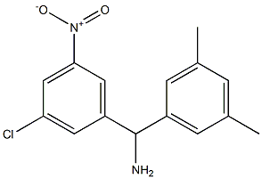 (3-chloro-5-nitrophenyl)(3,5-dimethylphenyl)methanamine Struktur