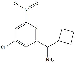 (3-chloro-5-nitrophenyl)(cyclobutyl)methanamine Struktur