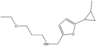 (3-ethoxypropyl)({[5-(2-methylcyclopropyl)furan-2-yl]methyl})amine Struktur