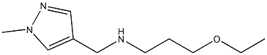 (3-ethoxypropyl)[(1-methyl-1H-pyrazol-4-yl)methyl]amine Struktur