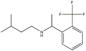 (3-methylbutyl)({1-[2-(trifluoromethyl)phenyl]ethyl})amine Struktur