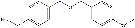 (4-{[(4-methoxyphenyl)methoxy]methyl}phenyl)methanamine Struktur