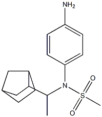 (4-aminophenyl)-N-(1-{bicyclo[2.2.1]heptan-2-yl}ethyl)methanesulfonamide Struktur