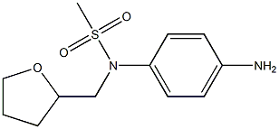 (4-aminophenyl)-N-(oxolan-2-ylmethyl)methanesulfonamide Struktur