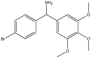 (4-bromophenyl)(3,4,5-trimethoxyphenyl)methanamine Struktur