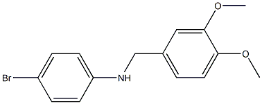 (4-bromophenyl)(3,4-dimethoxyphenyl)methylamine Struktur