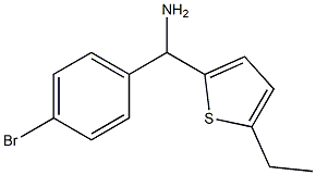 (4-bromophenyl)(5-ethylthiophen-2-yl)methanamine Struktur