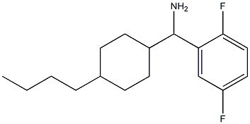 (4-butylcyclohexyl)(2,5-difluorophenyl)methanamine Struktur