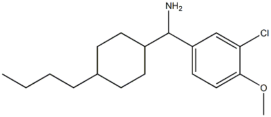 (4-butylcyclohexyl)(3-chloro-4-methoxyphenyl)methanamine Struktur