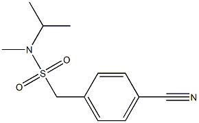 (4-cyanophenyl)-N-methyl-N-(propan-2-yl)methanesulfonamide Struktur