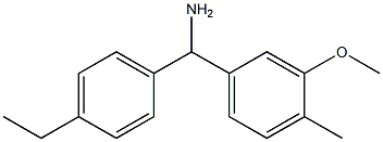 (4-ethylphenyl)(3-methoxy-4-methylphenyl)methanamine Struktur