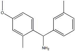 (4-methoxy-2-methylphenyl)(3-methylphenyl)methanamine Struktur