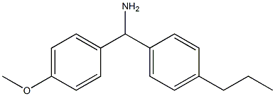 (4-methoxyphenyl)(4-propylphenyl)methanamine Struktur