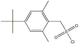 (4-tert-butyl-2,6-dimethylphenyl)methanesulfonyl chloride Struktur