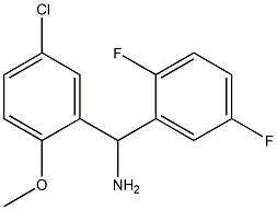 (5-chloro-2-methoxyphenyl)(2,5-difluorophenyl)methanamine Struktur