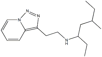 (5-methylheptan-3-yl)(2-{[1,2,4]triazolo[3,4-a]pyridin-3-yl}ethyl)amine Struktur