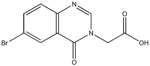 (6-bromo-4-oxoquinazolin-3(4H)-yl)acetic acid Struktur