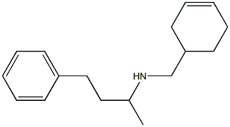 (cyclohex-3-en-1-ylmethyl)(4-phenylbutan-2-yl)amine Struktur