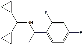 (dicyclopropylmethyl)[1-(2,4-difluorophenyl)ethyl]amine Struktur