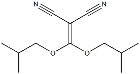 (diisobutoxymethylene)malononitrile Struktur