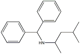 (diphenylmethyl)(4-methylpentan-2-yl)amine Struktur