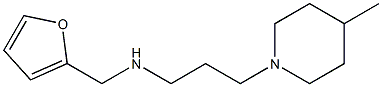 (furan-2-ylmethyl)[3-(4-methylpiperidin-1-yl)propyl]amine Struktur