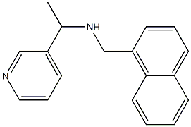 (naphthalen-1-ylmethyl)[1-(pyridin-3-yl)ethyl]amine Struktur