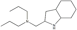 (octahydro-1H-indol-2-ylmethyl)dipropylamine Struktur