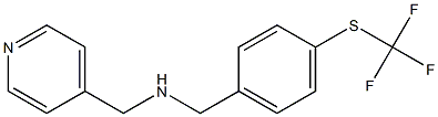 (pyridin-4-ylmethyl)({4-[(trifluoromethyl)sulfanyl]phenyl}methyl)amine Struktur