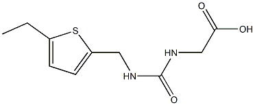 [({[(5-ethylthien-2-yl)methyl]amino}carbonyl)amino]acetic acid Struktur