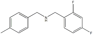 [(2,4-difluorophenyl)methyl][(4-methylphenyl)methyl]amine Struktur